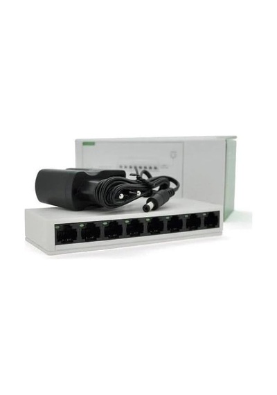 Nr4 8 Port Switch Led Işıklı Rj45 100mbps Ethernet İnternet Dağıtıcı Ağ Hub Ev Ofis İçin