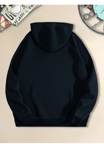 Uyguntarz Unisex Sinirli Duffy Baskılı Oversize Sweatshirt Lacivert