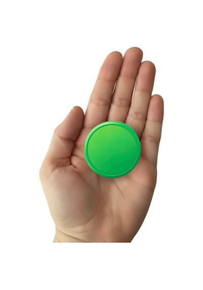Yeşil Çocuk Odası Mobilya Kulbu - 55 MM - Abs Plastik Tekli Düğme Dolap ve Çekmece Kulpu Yeşil