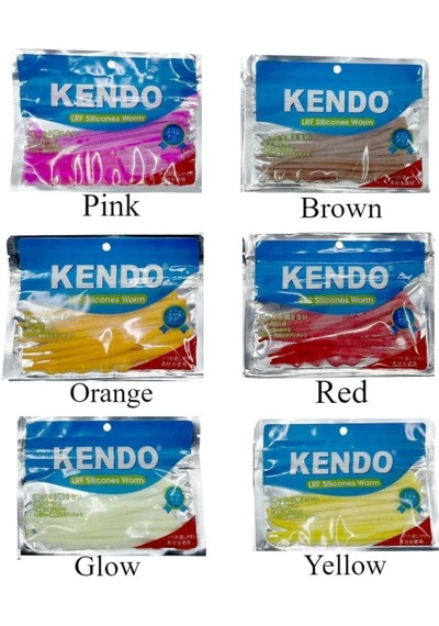 Kendo Lrf Silicones Worm 10Cm Kokulu Yem 10 Adet