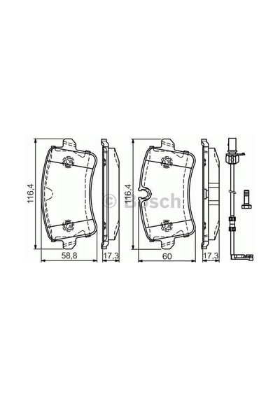 BOSCH 986494488 Fren Balatası Arka A4 07- A5 07- A6 11- A7 10- A8 10- Q5 08- / Macan 14-