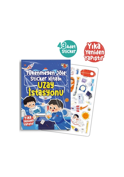 Tükenmeyen Jöle Sticker Kitabı Uzay İstasyonu