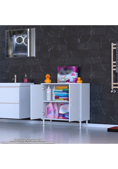 Modilayn Söke Küçük Alanlar İçin Akıllı Çözümler 70x75x32,5 Cm Lik 2 Kapaklı 2 Göz Raf Dolap Beyaz Modilayn Söke Küçük Alanlar İçin Akıllı Çözümler 70x75x32,5 Cm Lik 2 Kapaklı 2 Göz Raf Dolap Beyaz