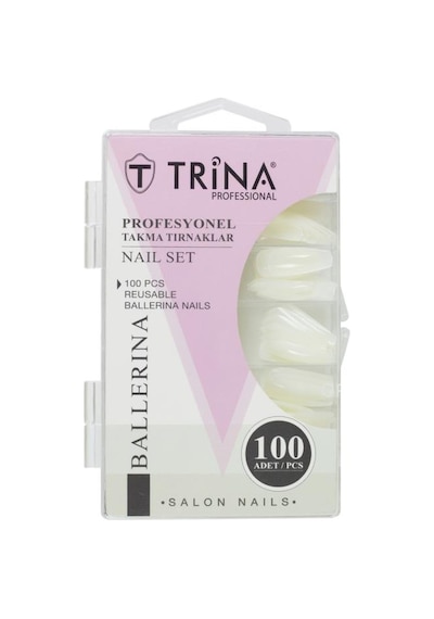 Trina Takma Tırnak 100 ‘lü Kutulu  ( Ballerina ) -05