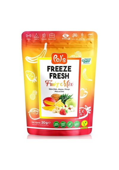 4 Adet Pols Freeze Fresh Fruit Mix 20g 20 G