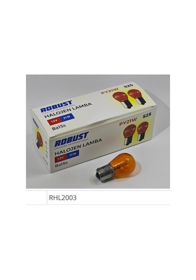 Sinyal Ampulü 12v 21w 93 Dipli Tek Flama Turuncu Amber Rhl2003 Onkar Otk-24269