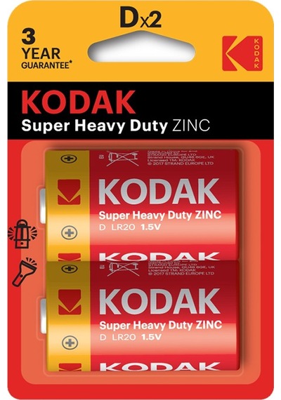 Kodak Çinko Karbon Blister Büyük Pil 2'li