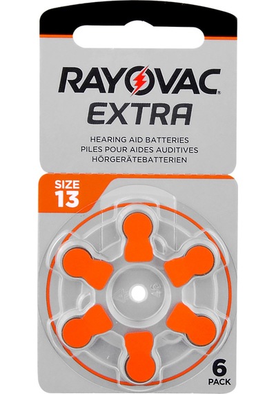 Rayovac Extra Advanced 13 Numara Blister İşitme Cihazı Pili 6'lı
