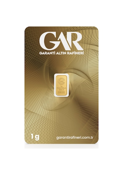 Garanti Gold 1 gr Gram Külçe Altın 24 Ayar