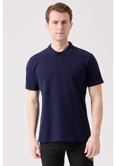 Galanthus Polo Yaka T-shirt - Pamuklu, Nefes Alabilir, Klasik Tasarım Lacivert