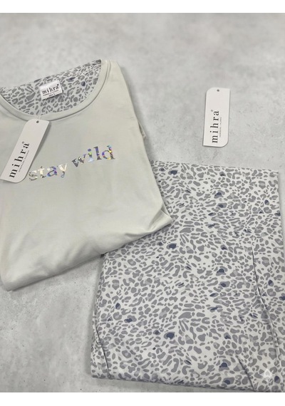 Miressa Kadın Uzun Pijama Takımı AÇIK GRİ