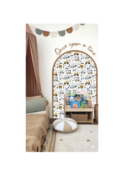 Kk Swords İş Makineleri Duvar Sticker, Erkek Çocuk/bebek Odası Dekoru, Yapışkan Yazı Ve Çerçeve, Hediye