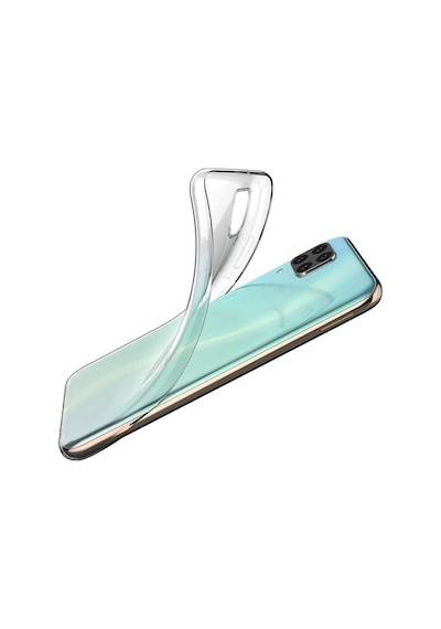 Huawei P40 Lite Kılıf Lüx Kamera Korumalı Şeffaf Silikon Kılıf Şeffaf