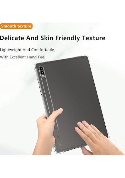 Samsung Galaxy Tab S9 Fe Plus Sm-x610 Uyumlu Arka Şeffaf Kılıf, Ultra İnce Silikon Ve Darbeye Dayanıklıdır