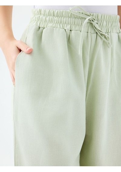 Regular Fit Kadın Pantolon Mint Yeşili