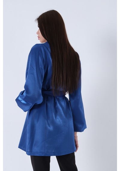 Feminist Saks Kolları Volanlı Monoray Saten Ceket 31050689.26 Saks