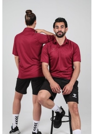 Hummel Dream Kamp Tişört, Polo Yaka Bordo