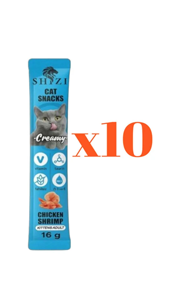 Shzi Shizi Creamy Krema Kedi Ödülü Tavuklu 10x16gr