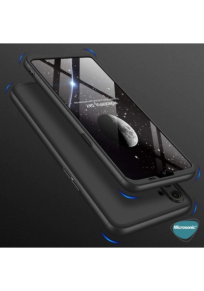 Microsonic Realme C3 Kılıf Double Dip 360 Protective