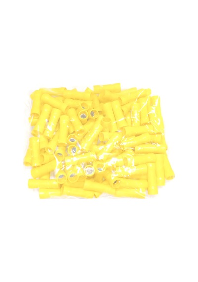 İzoleli Ek Muf Kablo Ucu 4-6mm² Sarı 100 Adet Bağlantı Terminali