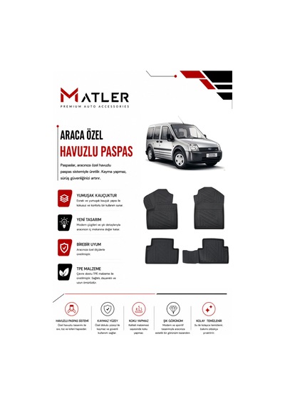 Ford Connect 2011 Model 4d Ekstra Havuzlu Paspas