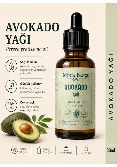 Minia Bahçe Avokado Yağı Kalıcı Yağ 30 ML