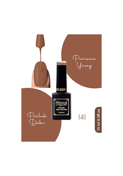 Misyul Uv Led Kalıcı Oje Nail Art 15 Ml 141