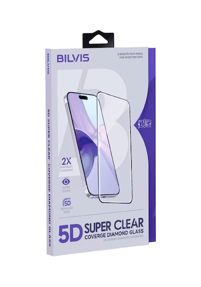 Newface Apple İphone 15 Pro Max Bilvis 5d Super Clear Diamond Cam Ekran Koruyucu