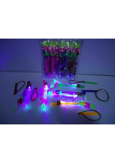 Fırlatmalı Oyuncak Led Işıklı Sapan Çocuklar için Plastik Oyuncak