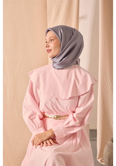 Silk Home Düz Shiny Eşarp 75006-80 gri