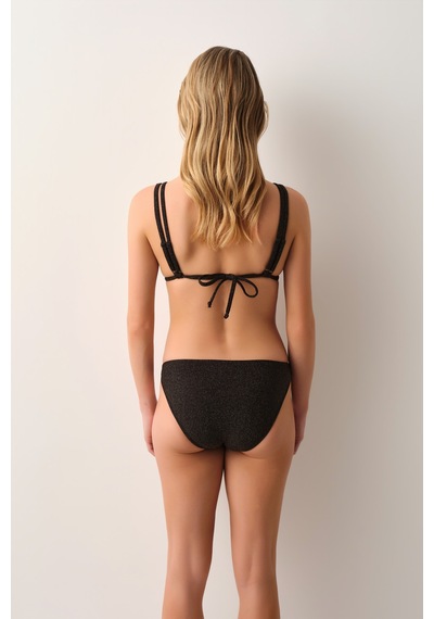Suwen Astra Askı Detaylı Üçgen Bikini Üst Sb26525920920 Siyah