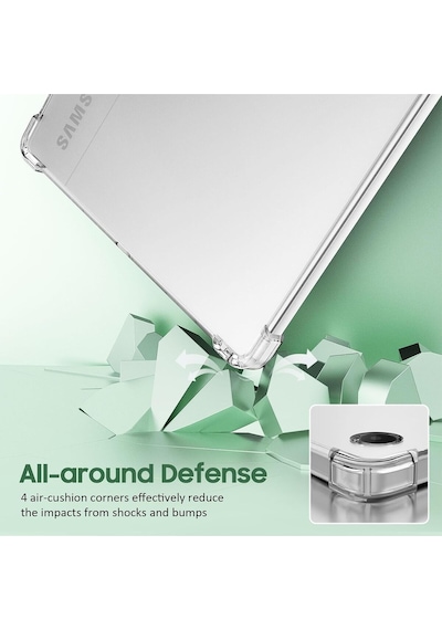 Samsung Galaxy Tab A9 Plus & A11 Plus 11" Uyumlu Şeffaf Tpu İnce Arka Koruyucu Kılıf Klasik