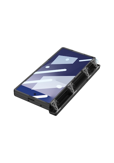 Galaxy Uyumlu Z Fold 7 Kılıf Zore Kıpta Kpt-01 Standlı Kapak Siyah