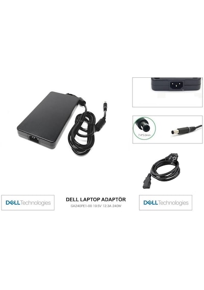 Precision M6500 Pp08x001 19.5v-12.3a 240w Şarj Cihazı-adaptörü