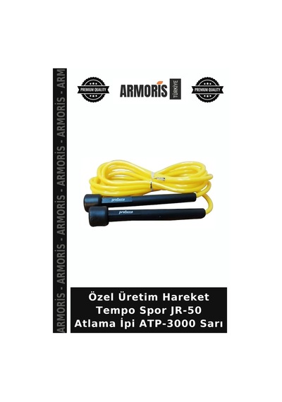 Özel Üretim Hareket Tempo Spor Jr-50 Atlama İpi Atp-3000 Sarı