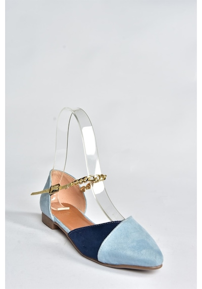 Fox Shoes Mavi/lacivert Süet Zincir Detaylı Kadın Babet P726054502 Mavi - Lacivert Fox Shoes Mavi/lacivert Süet Zincir Detaylı Kadın Babet P726054502 Mavi - Lacivert