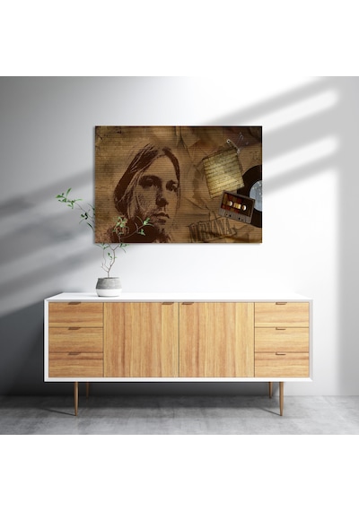 Cakasepetim Kurt Cobain Ve Şarkı Sözleri Ahşap Mdf Tablo