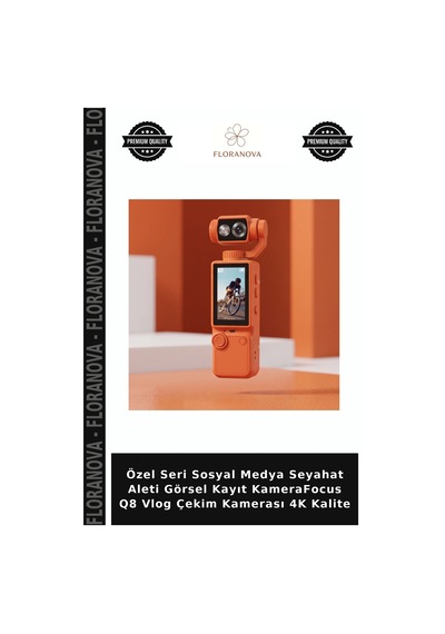 Özel Seri Sosyal Medya Seyahat Aleti Görsel Kayıt Kamerafocus Q8 Vlog Çekim Kamerası 4k Kalite
