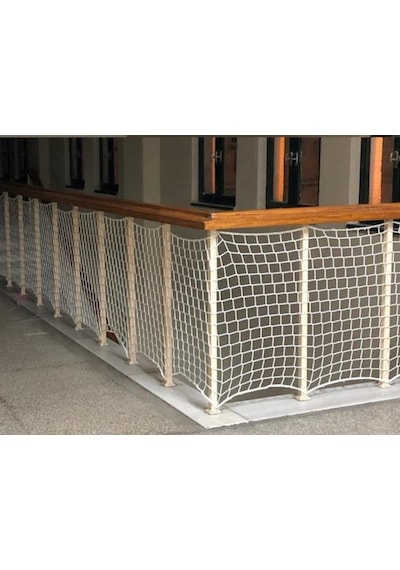 Morilu Balkon Filesi - Güvenlik Filesi - 10 Cm Gözenek - 6 Mm İp - Merdiven Filesi - İnşaat Filesi - Balkon Ağı