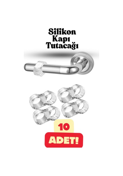 10 Adet Şeffaf Silikon Kapı Tamponu Kapı Stoperi Kapı Durdurucu Kapı Çarpma Önleyici Duvar Koruyucu