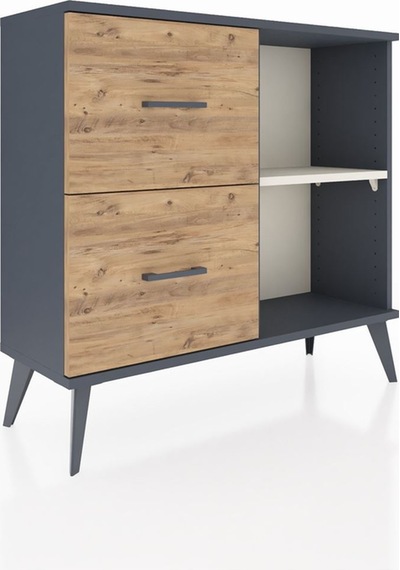 Arges Şifonyer Tek Raflı 2 Çekmeceli 88x30x80 Antrasit-aytaşı/çam Aytaşı/çam Arges Şifonyer Tek Raflı 2 Çekmeceli 88x30x80 Antrasit-aytaşı/çam Aytaşı/çam