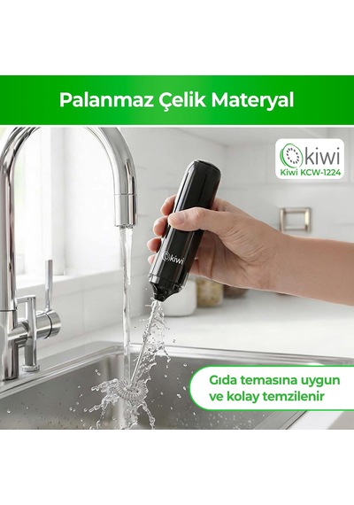 Kcw-1224 Şarjlı Kablosuz Mini Mikser Tek Bardaklık Ayran, Kahve Ve Yumurta Çırpıcı, Kapaklı Type-c Güçlü Süt Köpürtücü Belirtilmemiş