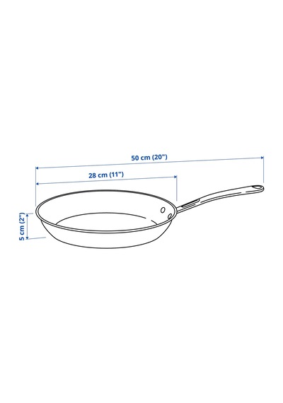 Ikea Finmat Kızartma Tavası 28 Cm Bakır - Gümüş