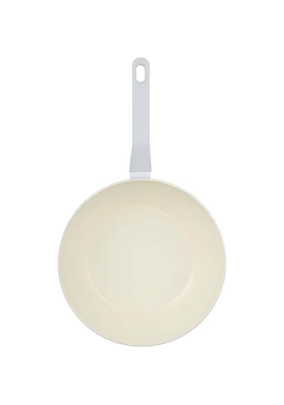 Jumbo Swiss Crystal Light Grey Wok Tava 28 Cm Gri