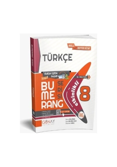Günay Yayınları 8. Sınıf Türkçe Etkinlikli Bumerang Serisi