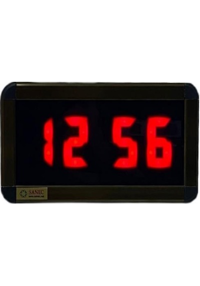 Dijital Led Duvar Ve Masa Saati - Kırmızı Kasa Ölçüleri: 7x17 Cm