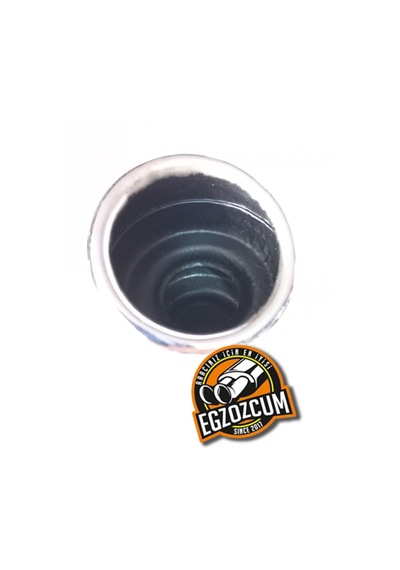 Antipas Iç Kaplamalı Islık Sesli Önü Kesik 60 Mm Nikelaj Tekli Egzoz Eksoz Ucu