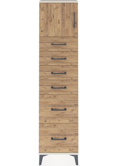 Arges Dolap Tek Raflı 6 Çekmeceli Tek Kapaklı 44x30x182 Aytaşı-çam Aytası Arges Dolap Tek Raflı 6 Çekmeceli Tek Kapaklı 44x30x182 Aytaşı-çam Aytası