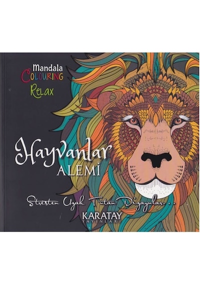4E Boyama Kitabı Hayvanlar Alemi Mandala  Karatay