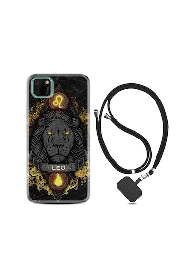 Huawei Y5P Kılıf Boyun Askılı Leon 1841
